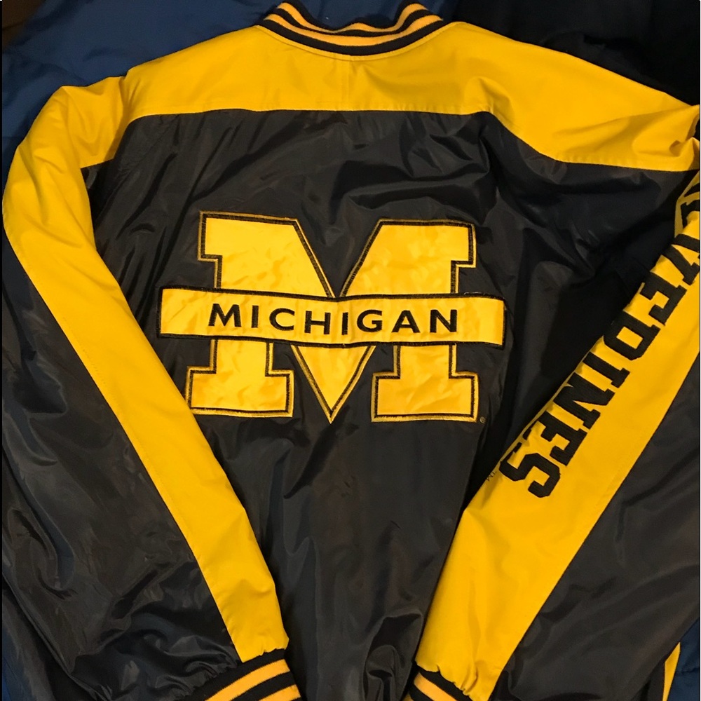 Michigan bomber jacket